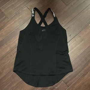 Off-White Nike tank top, Size small, Black with white lettering, Lightweight